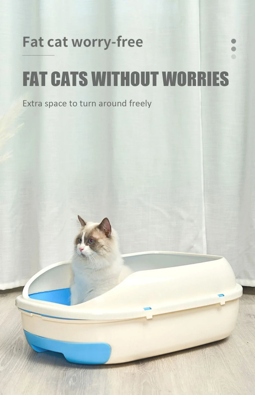 New Semi-closed Grid Drawer Double Cat Litter Pan Easy To Cleaning Extra Large Splash Proof for Pine Litter Pet Products